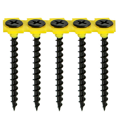 TIMCO - Collated Drywall Screws - PH - Bugle - Coarse Thread - Black