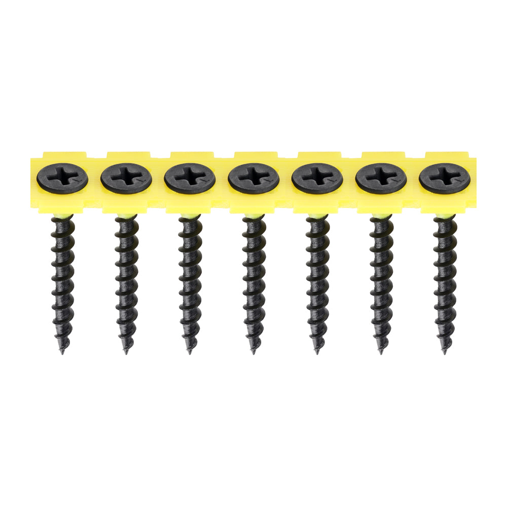 TIMCO - Collated Drywall Screws - PH - Bugle - Coarse Thread - Black
