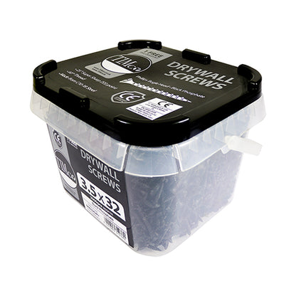 TIMCO - 1500 Tub 3.5 x 38mm Drywall Screws Used to secure plasterboard Used to secure plasterboard to timber stud work.