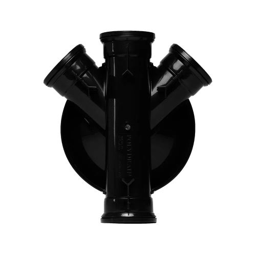 320mm Chamber Base 2 x 110mm Side Inlets &amp; 4 Blanking Plugs