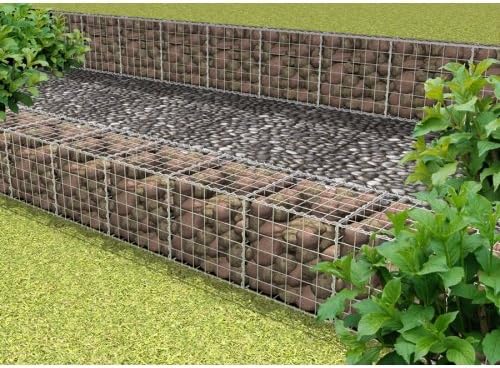 PowerPost Cube - Galvanised Wire Landscaping Gabion