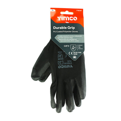 Timco Durable Grip Gloves - PU Coated Polyester