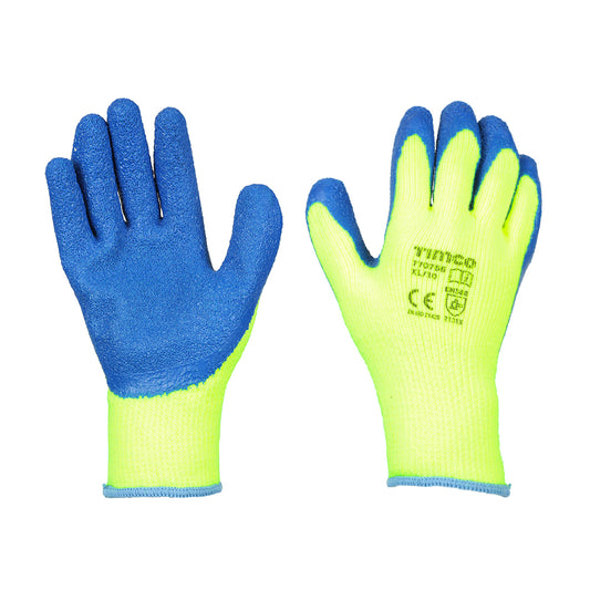 Timco Warm Grip Gloves - Crinkle Latex Coated Polyester