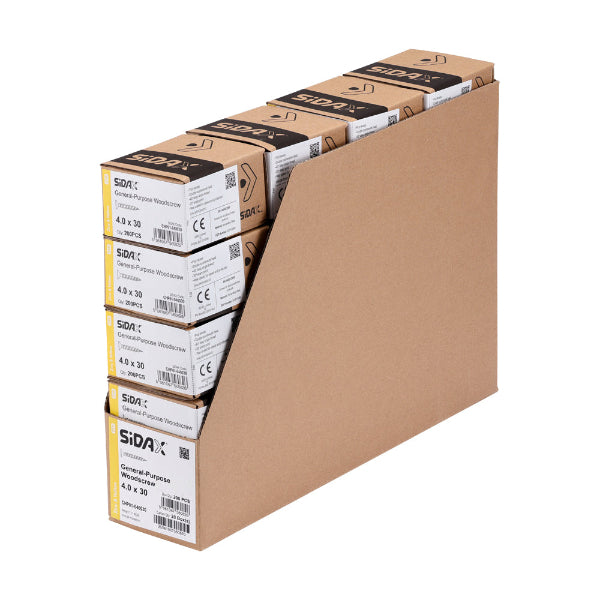  SiDAX General-Purpose Woodscrew is ideal for a wide range of light to medium-duty timber fixing tasks. Featuring a Pozi (PZ) recess for reliable drive engagement 
