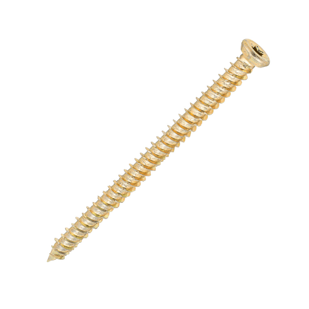 SiDax - Concrete Screws - TorxDrive TX30 - Countersunk with Locking Ribs - Yellow