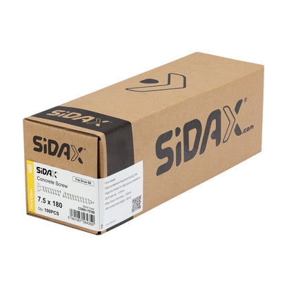 SiDax - Concrete Screws - TorxDrive TX30 - Countersunk with Locking Ribs - Yellow