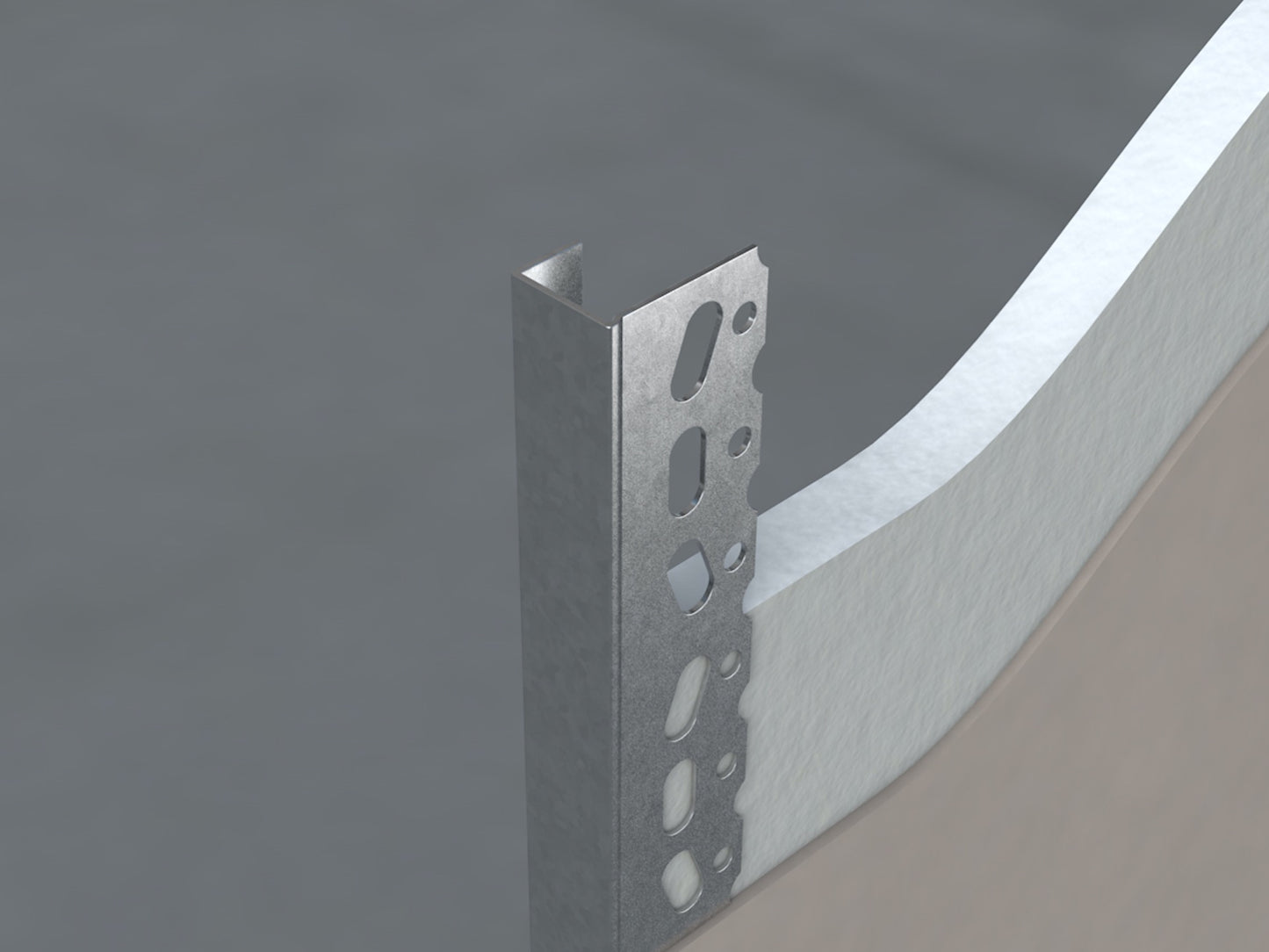 GEB Galvanised Plasterboard Edge Bead - 9.5mm x 3m Pack of 50