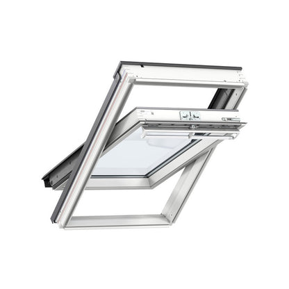 VELUX Centre Pivot Roof Window GGL White Painted Pine - 55cm x 70cm