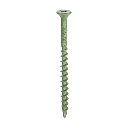 Timco C2 Deck-Fix - TX - Countersunk with Ribs - Twin-Cut - Green 4.5 x 65 Decking Screw (Tub of 250)