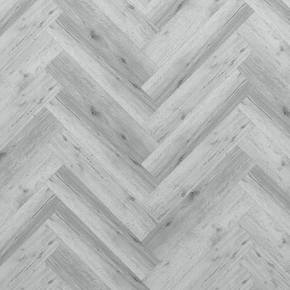 Estilo Hardcore Rigid Herringbone Click LVT - Arctic Grey  - 2.38m²