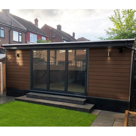 ClickClad Composite Cladding Board 3.6m - OAK – Construction Megastore