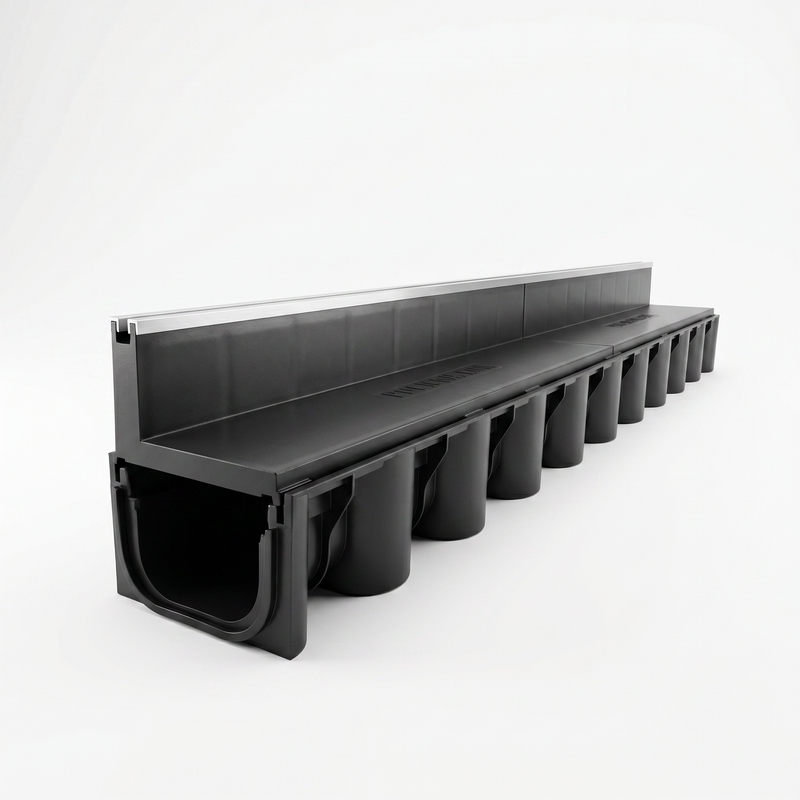 Polydrain Aluminium Slot Drainage Channel A15 - 1000mm x 131mm x 148mm