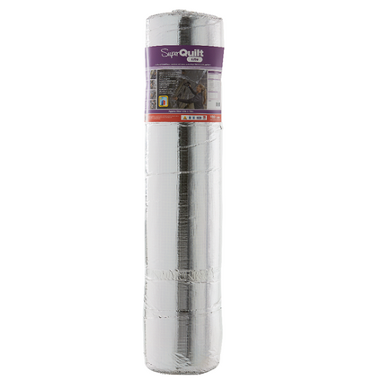 A roll of YBS Insulation SuperQuilt Lite multifoil insulation, designed for insulating roofs walls and floors