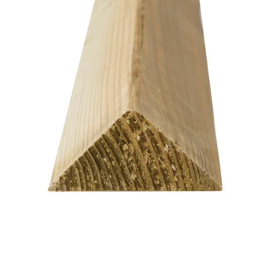Tri Fillet Timber 47 x 50mm 2x2" - 2.4m Triangular Wood Tilt