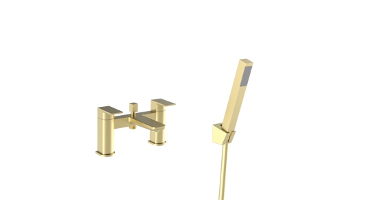 Kolt Brushed Brass Bath Shower Mixer