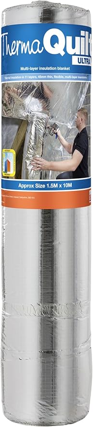 YBS Insulation (by Soprema) ThermaQuilt Ultra, which is a vapor tight Multi-foil with a high thermal performance, desinged for insulating roofs walls and floors