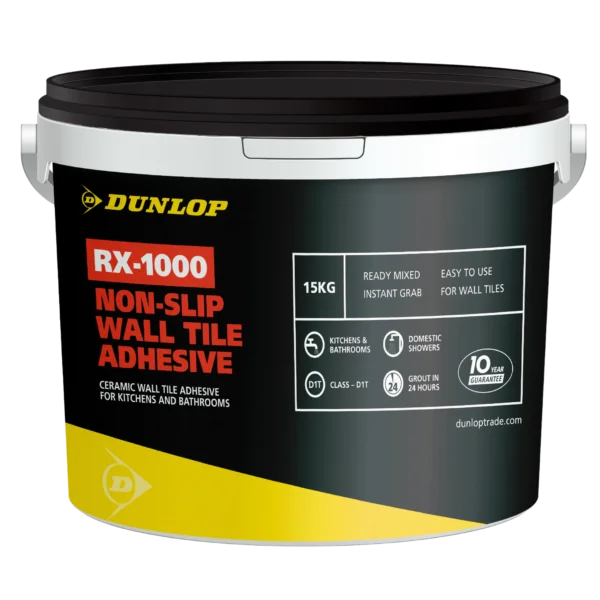 Dunlop RX-1000 Non-Slip Wall Tile Adhesive - 15Kg