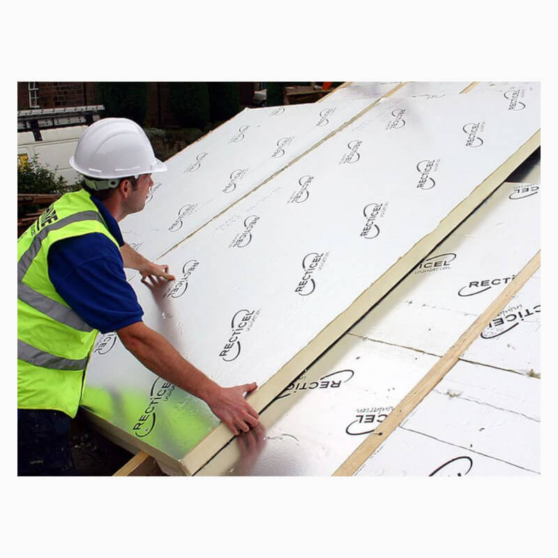 50mm Recticel PIR Insulation Board - 1200mm x 400mm (Pack of 6 - 2.88m2) For use in Roofs, Walls & Floors