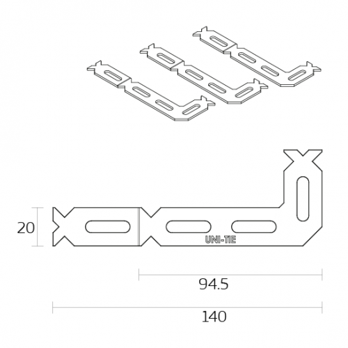 Cavity Closer Wall Ties (Bag of 100)